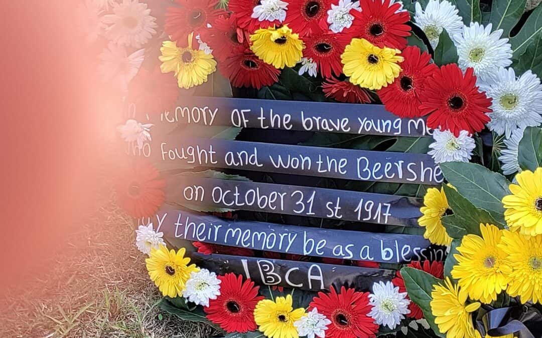 BATTLE OF BEERSHEBA – 105TH Anniversary – SERVICE OF REMEMBRANCE, October 31st 2022